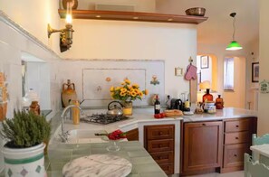 Fridge, microwave, oven, stovetop - Villa La Peleca by Nicola Real Estate (Toscana)