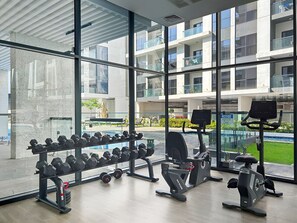 Fitness facility - Cozy Studio With Pool, Gym and Outdoor Cinema (Dubai)