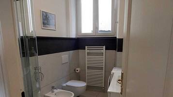Haartrockner, HandtĂŒcher, Seife, Toilettenpapier