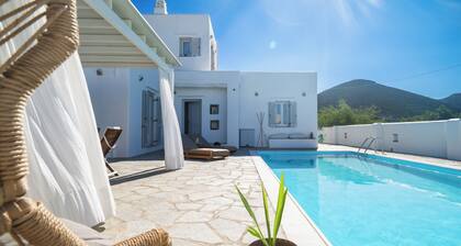 Sunny villa with private pool and amazing views in Apollonia, Sifnos