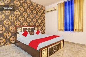 In-room safe, desk, laptop workspace, soundproofing - R D Palace and Resort (Bakshi Ka Talab)