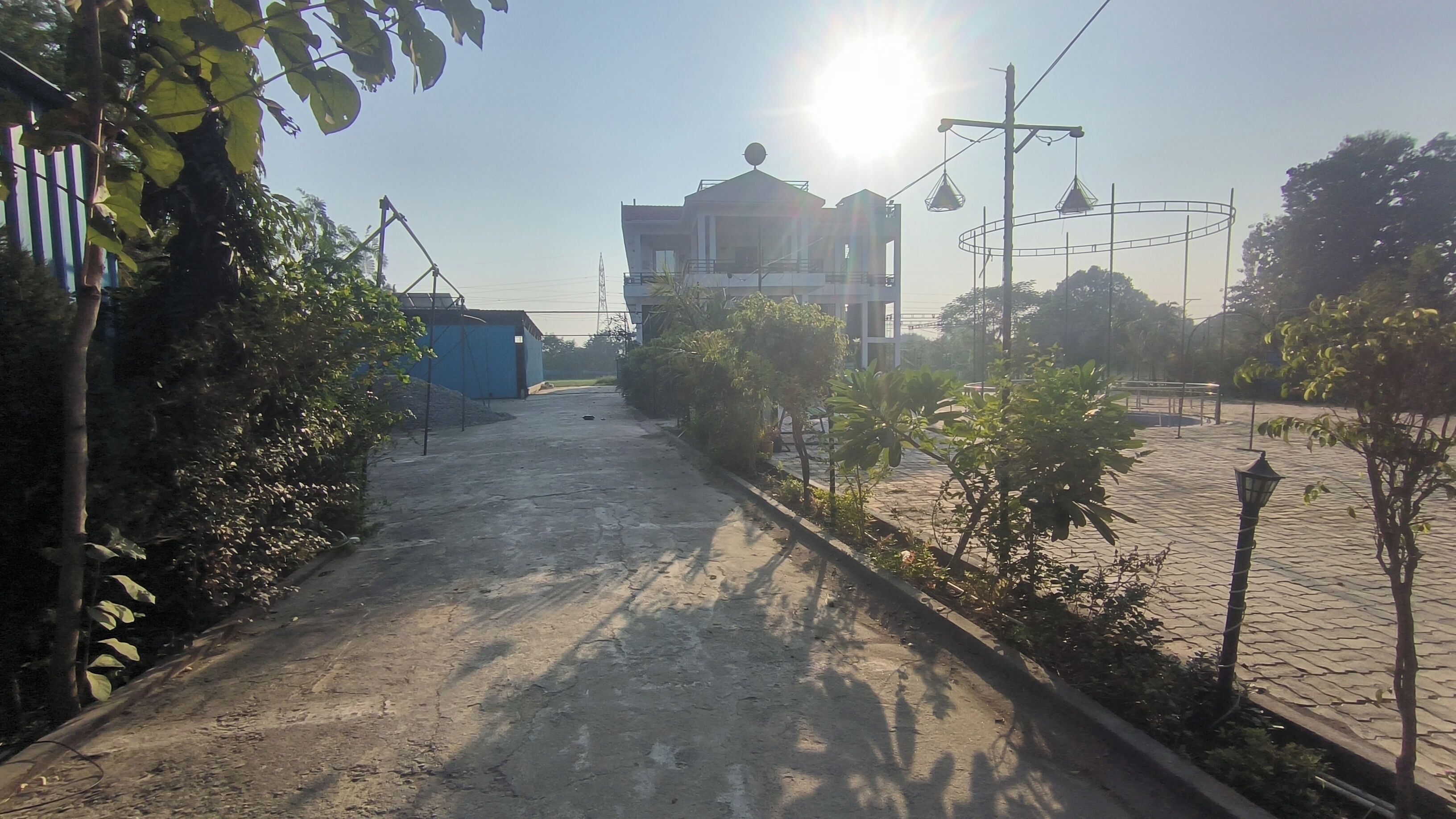 Front of property – evening/night