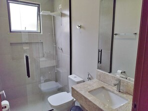 Shower, toilet paper