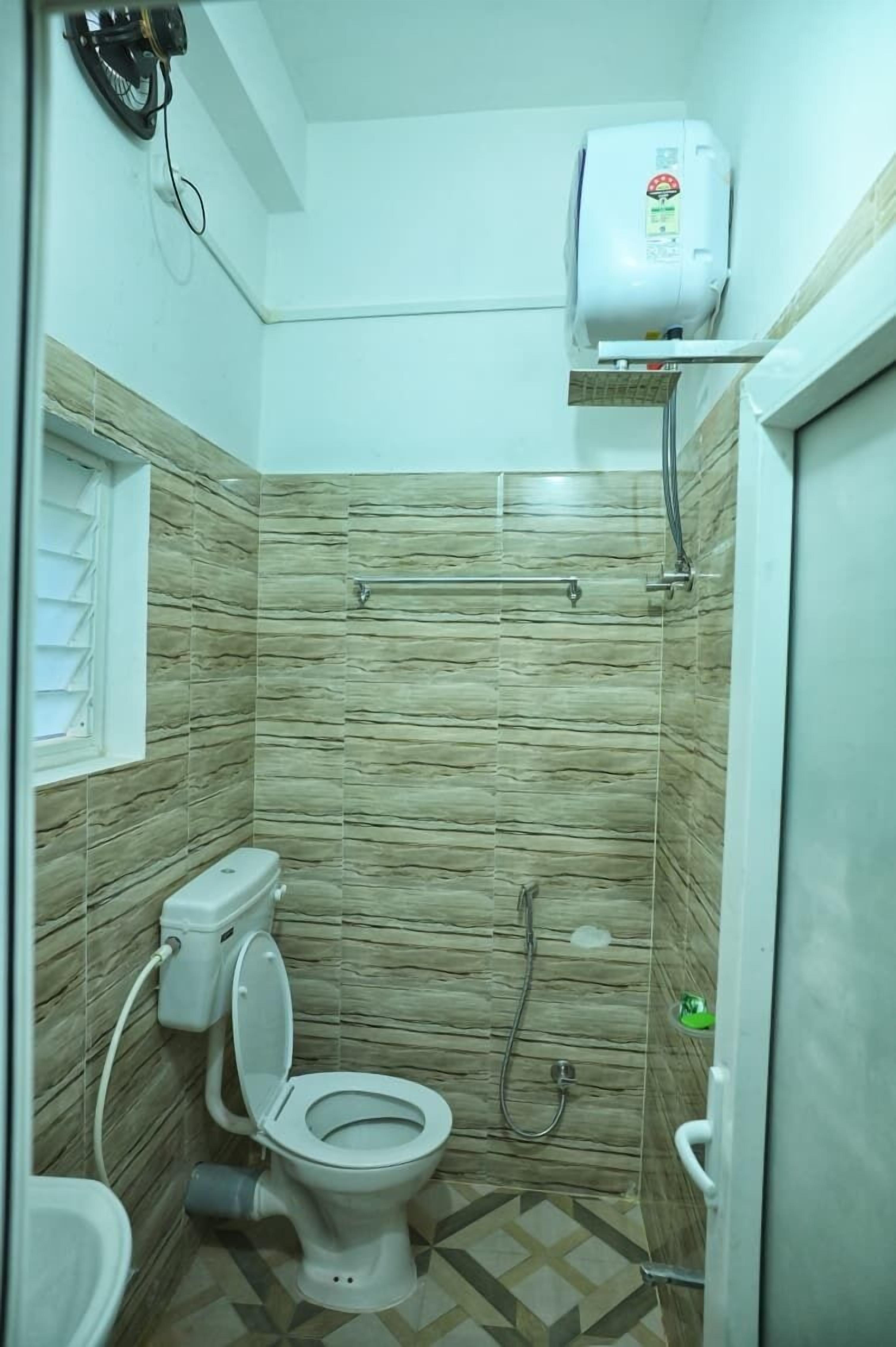 Douche, serviettes fournies