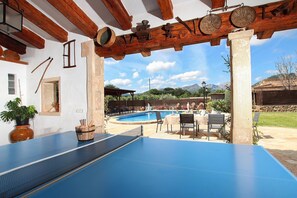 Outdoor dining - Finca La Font | Pollensa | Countryside charm with private pool and spacious. (Pollença)