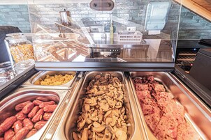 Daily buffet breakfast (EUR 8 per person)