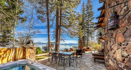 Valhalla Lakefront by Tahoe Getaways-6BR West Shore, Pet-Friendly w Private Pier, Buoy, Hot Tub, A/C