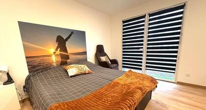 Studio neuf Ancrage indépendant en Rez de jardin