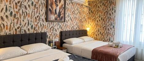 Premium Twin Room, 2 Bedrooms | Premium bedding, memory foam beds, desk, laptop workspace