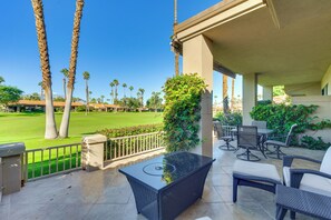 Interior - Mtn View & Fairway-facing Patio: Palm Desert Condo (Palm Desert)