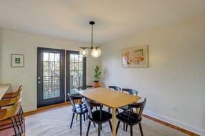 House (5 Bedrooms) | Interior - Covered Deck & Fire Pit: Weaverville Getaway! (Weaverville)