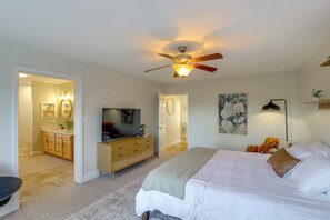 House (5 Bedrooms) | Interior - Covered Deck & Fire Pit: Weaverville Getaway! (Weaverville)