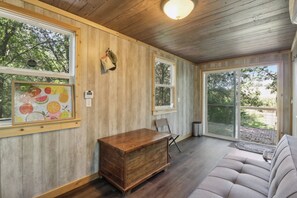 House (1 Bedroom) | Interior - 1BR Cabin on Farm w/ Fire Pit, Pond & Treehouse (Maysville)