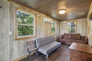 House (1 Bedroom) | Interior - 1BR Cabin on Farm w/ Fire Pit, Pond & Treehouse (Maysville)