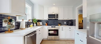 3BR House w/ A/C & Patio, Near Stadium & Shops