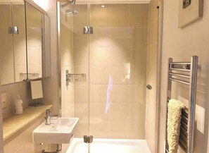 Shower, hair dryer