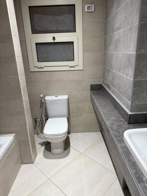 Soap, toilet paper - Pyramids open view new 3-bedroom penthouse with concealed AC steps at Newgiza U. (Giza Governorate)