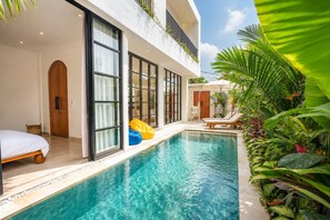 Outdoor pool - 3BR Pool Villa in Berawa • Walk to Cafes & Beach (Bali)