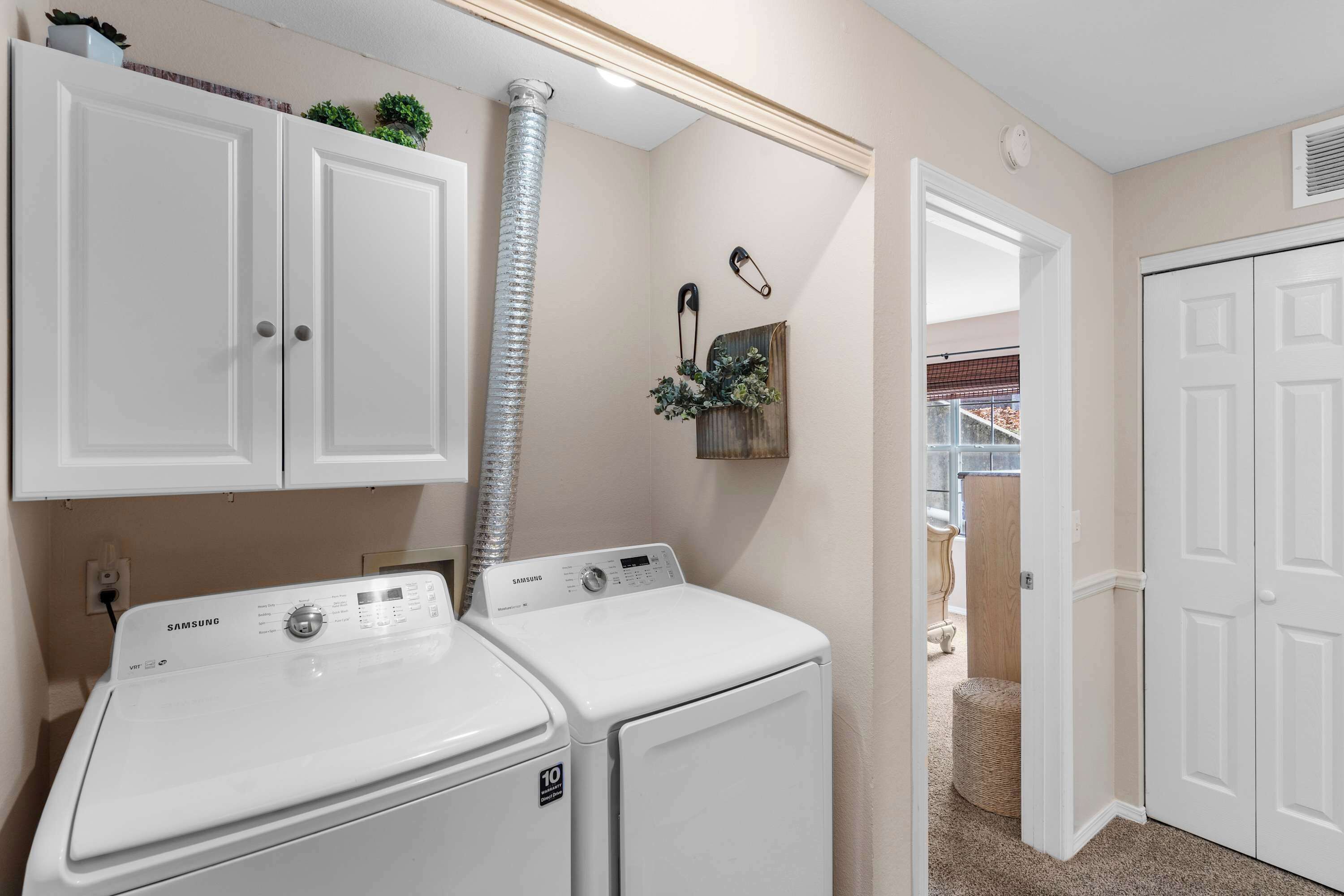 Condo, Multiple Beds, Patio, Garden View (Premiere Pointe) | Laundry