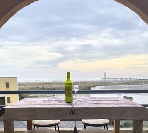 Outdoor dining - Studio port Leucate, first line beach (Leucate)