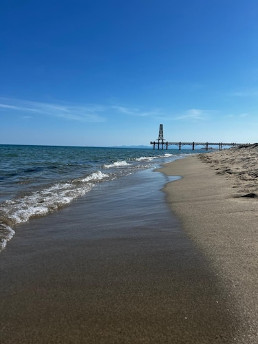 Studio port Leucate Vue mer et ponton , bord de plage