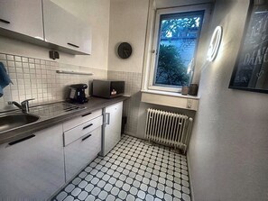 Fridge, microwave, coffee/tea maker, electric kettle - Apartment No. 1 with Wi-Fi (Bad Harzburg)