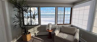 Newly furnished beach house on the Saginaw Bay, sleeps up to 14