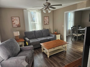 TV - The Stuga - 2-bedroom house in lovely Slayton, located by a park. (Slayton)