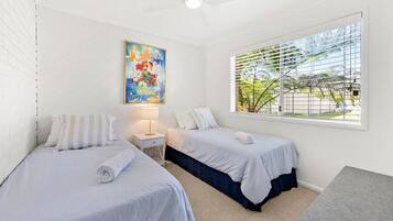 4 bedrooms, iron/ironing board, travel cot, free WiFi