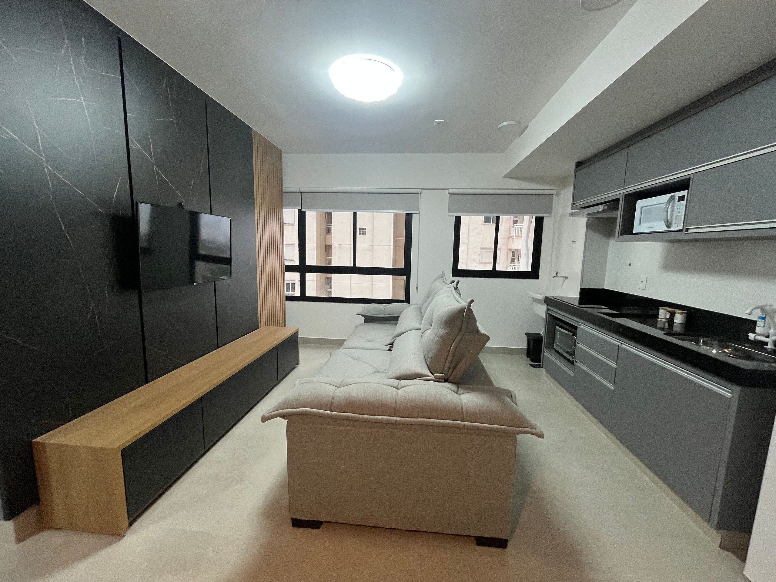 Basic Apartment | Living area | 32-inch Smart TV with digital channels