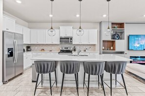 Microwave, dishwasher, highchair