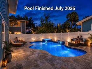 Pool - 🏝️Walk to Beach | Great Outdoor Space | Pet Friendly | Sand Dollar Suite🏝️ (Fort Myers Beach)