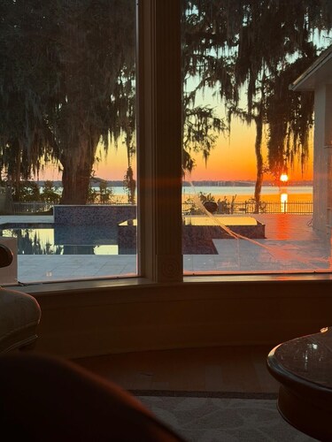 Luxury, peaceful and beautiful waterfront home w/ pool hot tub and lots of space