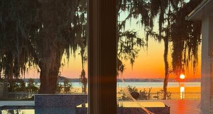 Luxury, peaceful and beautiful waterfront home w/ pool hot tub and lots of space