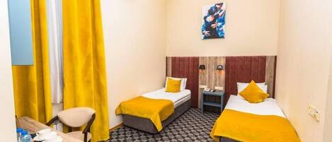 In-room safe, desk, laptop workspace, blackout curtains