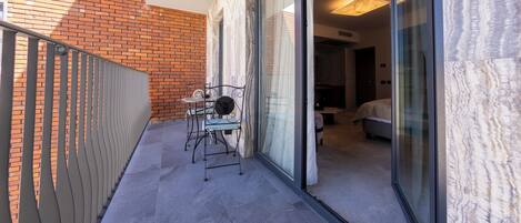 Standard Double Room, Balcony, City View | Terrace/patio