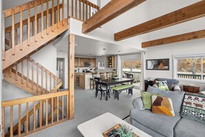 TV, fireplace, offices - Trailside 4BR Getaway | Hot Tub & Mountain Views (Ludlow)