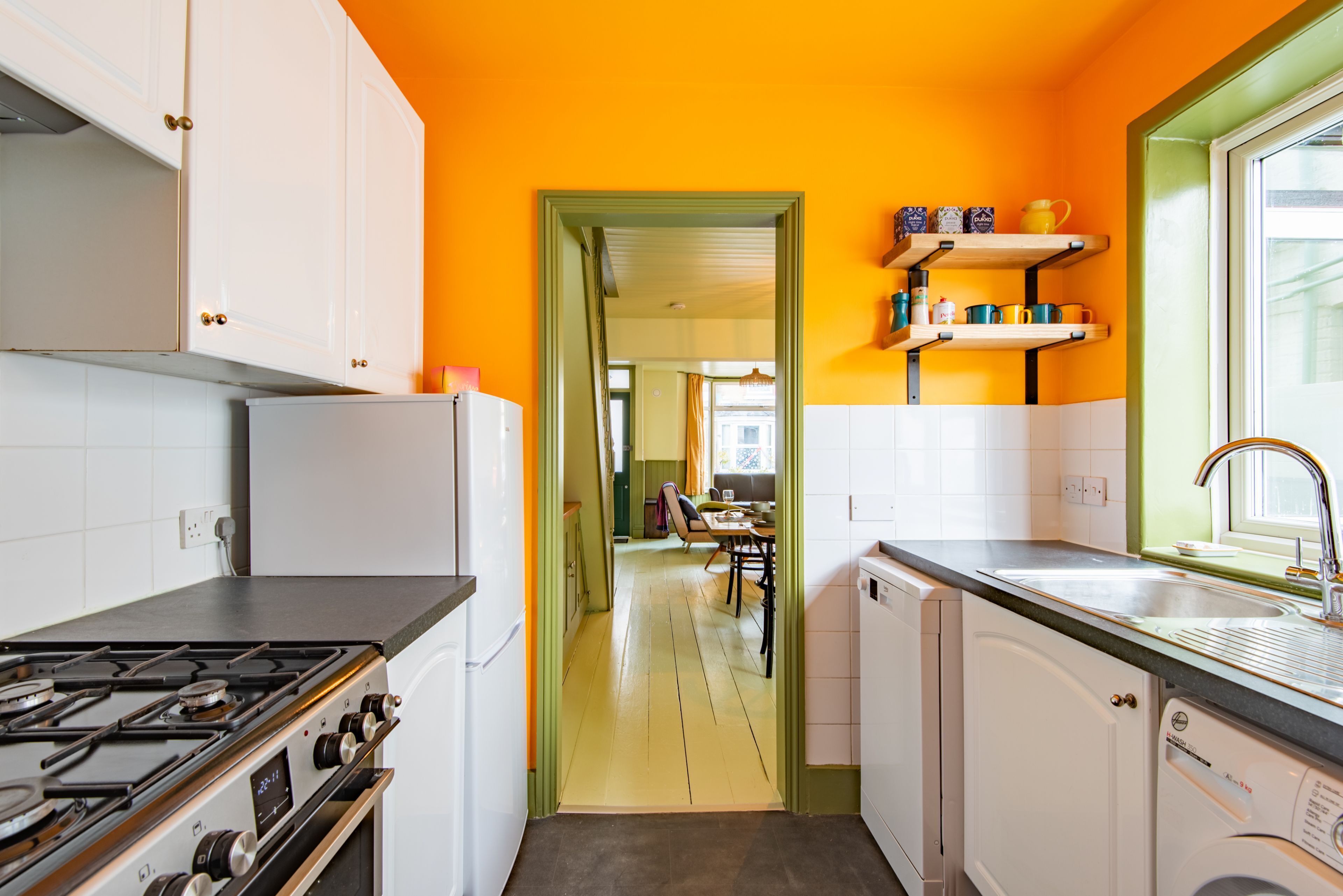 Fridge, oven, stovetop, dishwasher