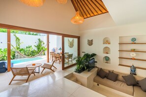 Smart TV - Stylish 2BR Private Pool Villa • 5 Mins to Bingin Beach (Bali)