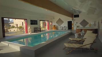 Indoor pool, a heated pool