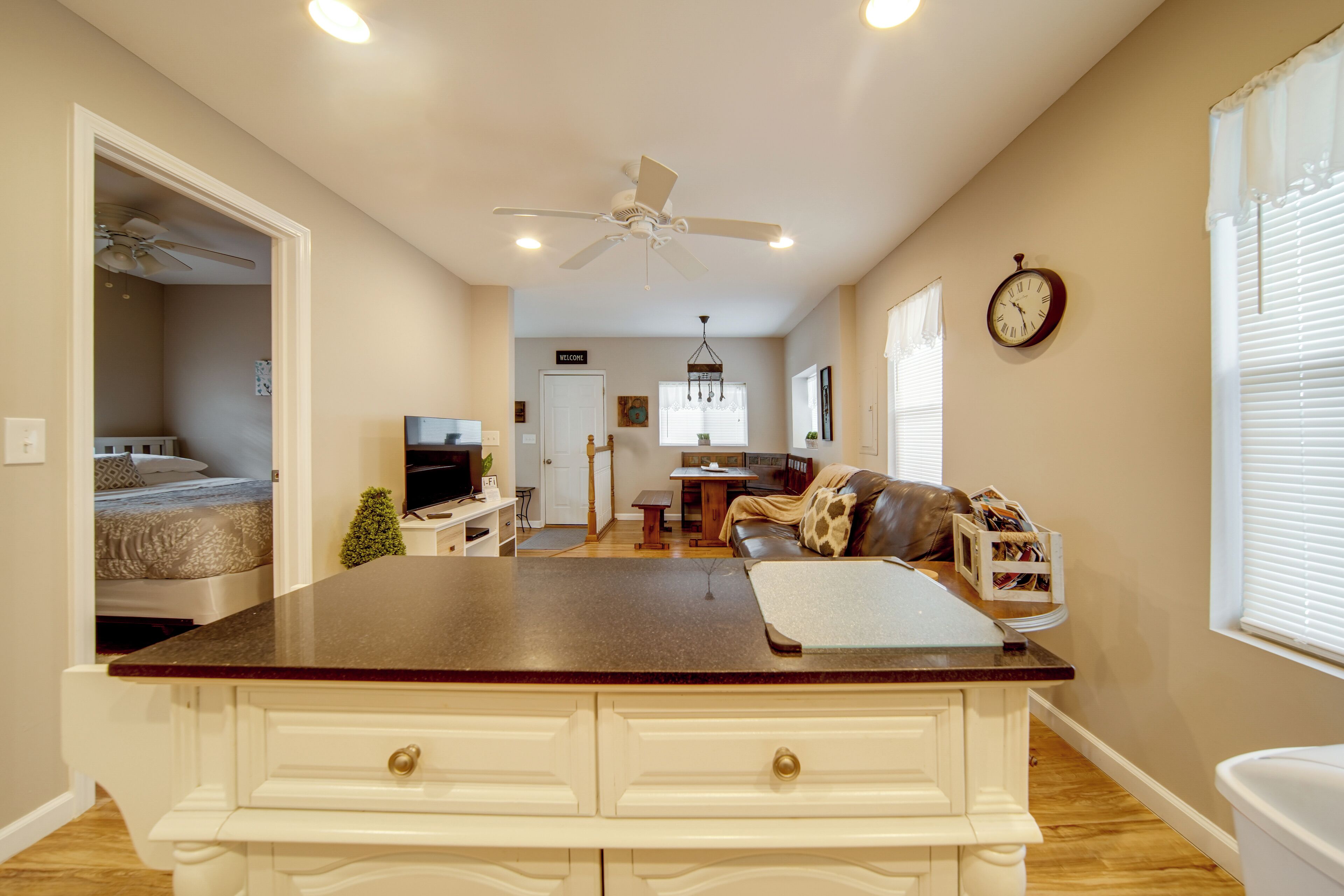 Desk, iron/ironing board, travel crib, internet