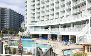 Indoor pool, a heated pool - Oceanfront condo with private balcony, pools & direct beach access (Myrtle Beach)