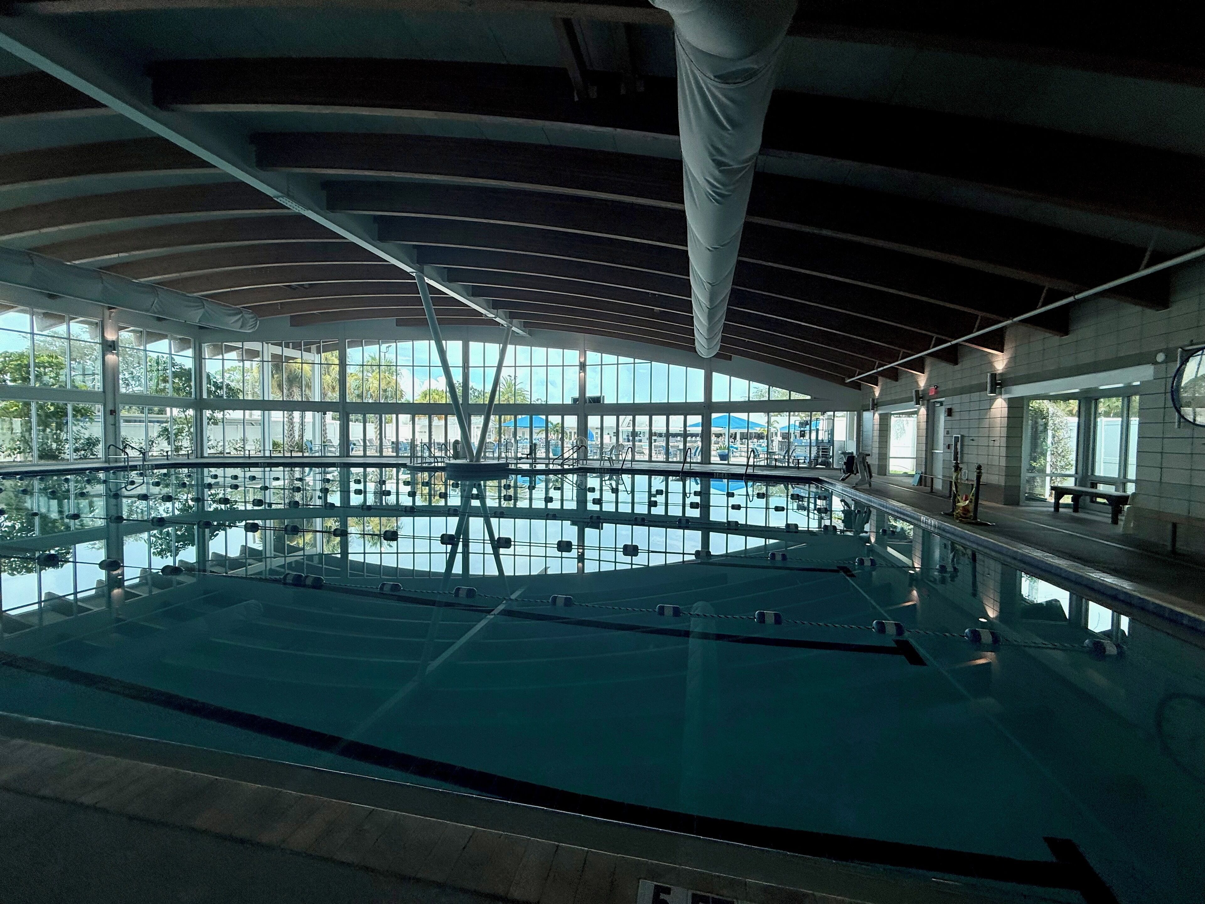 Indoor pool, outdoor pool