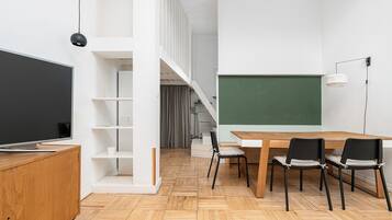 Superior Apartment, City View | Living area | Smart TV