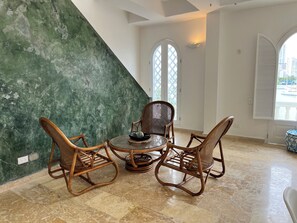 Luksusleilighet, terrasse | Innvendig