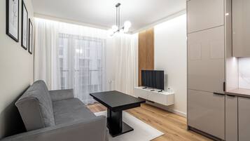 Apartment, Balcony | Living room | Smart TV