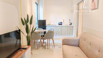 Apartemen Superior, 2 kamar tidur, Bebas Asap Rokok | Area keluarga