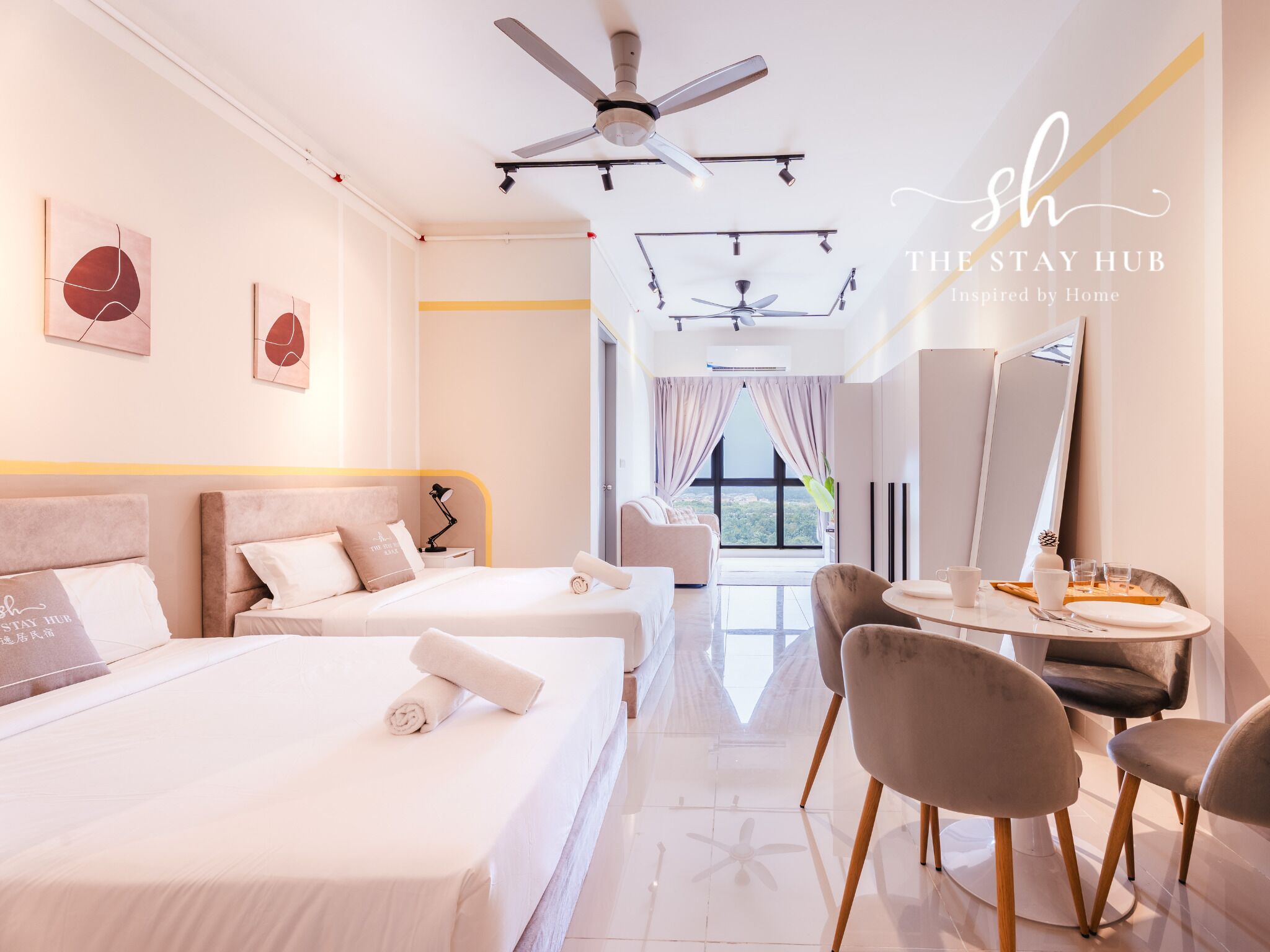 Comfort Studio, 2 Katil Ratu (Queen), Non Smoking | Seterika/papan seterika 