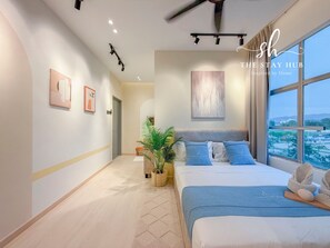 Apartemen Superior, 2 kamar tidur, Bebas Asap Rokok | Setrika/meja setrika dan Wi-Fi gratis