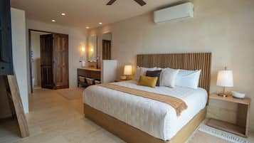 Deluxe Apartment, Balcony, Sea View | In-room safe, blackout drapes, iron/ironing board, free WiFi